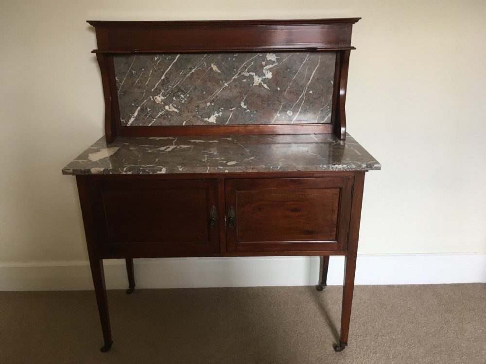 vintage marble topped washstand