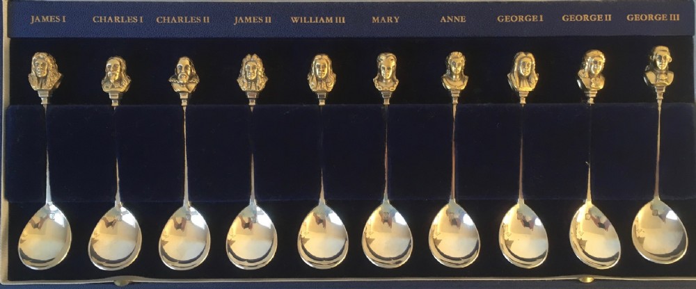 the american royal family 16071776 set of 10 sterling silver teaspoons