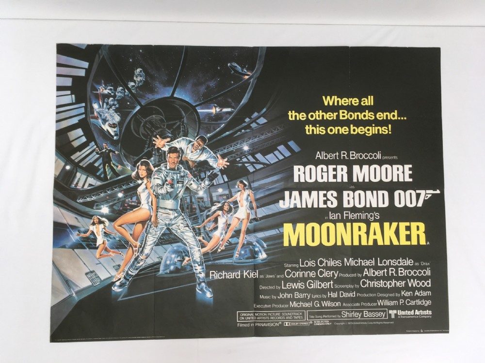 moonraker james bond original film poster