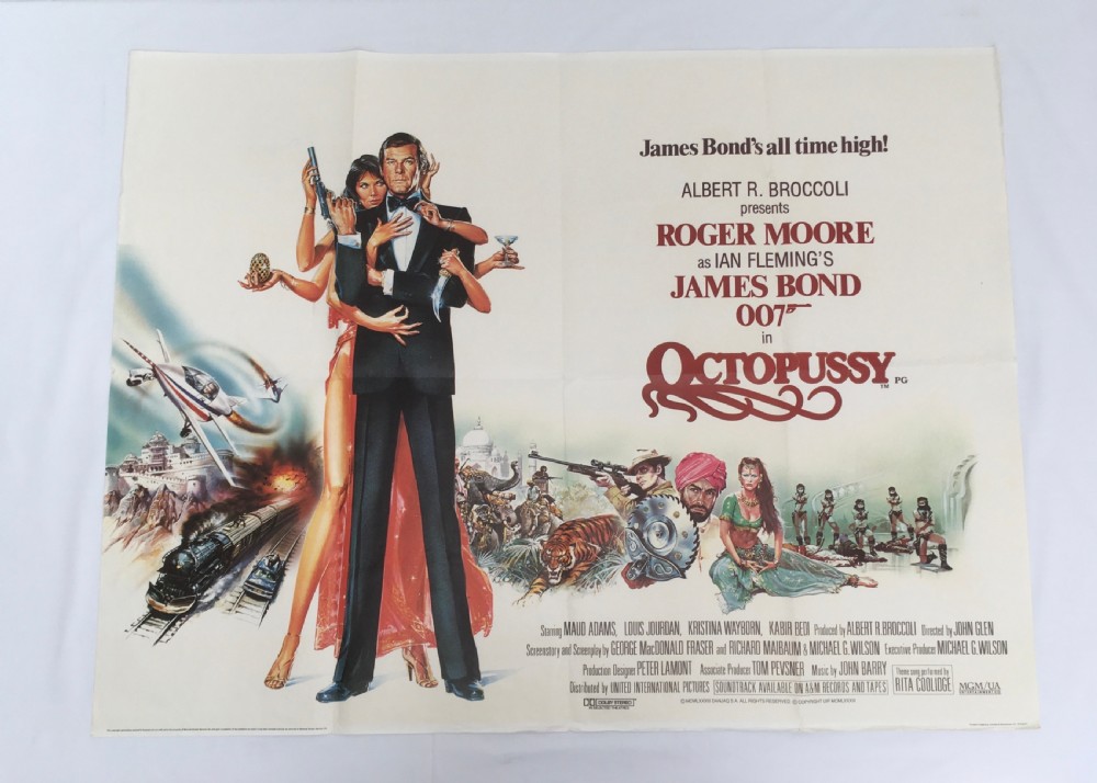 octopussy james bond original film poster