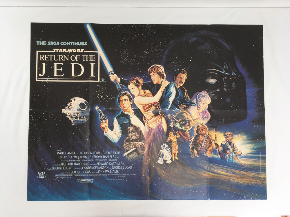 return of the jedi star wars original film poster