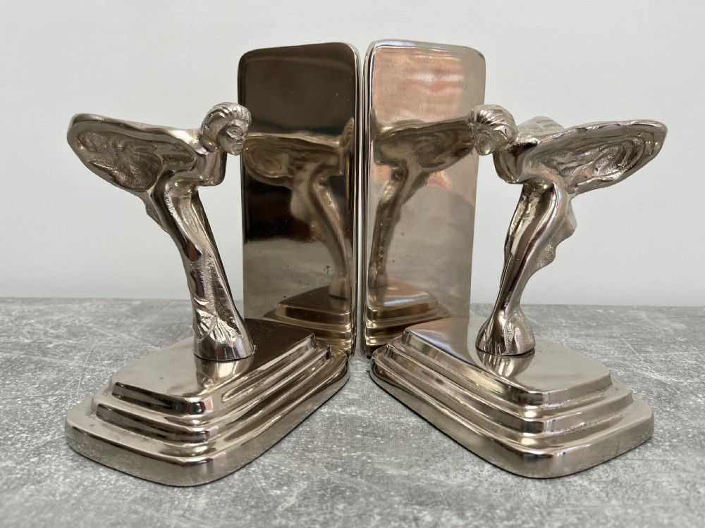 pair of spirit of ecstasy bookends